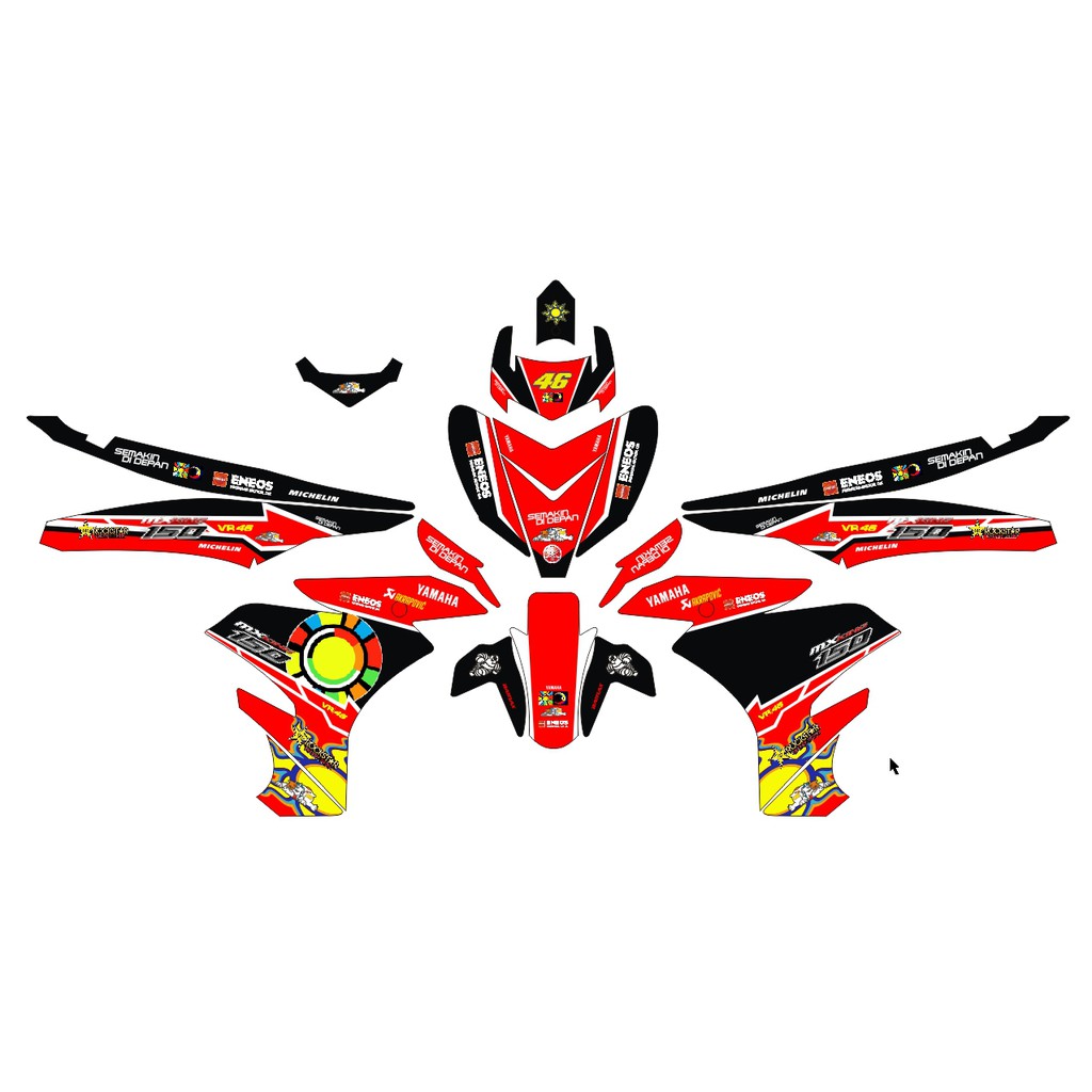 STIKER DECAL STICKER FULL BODY VARIASI Jupiter MX MX King MX 135 (9)