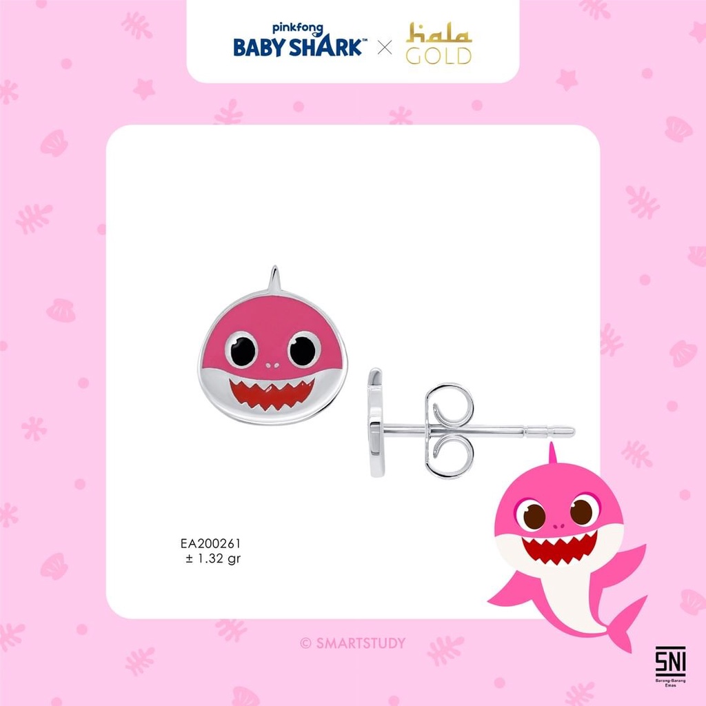 Anting Emas Baby Shark Collection by Hala Gold 18K EA200261