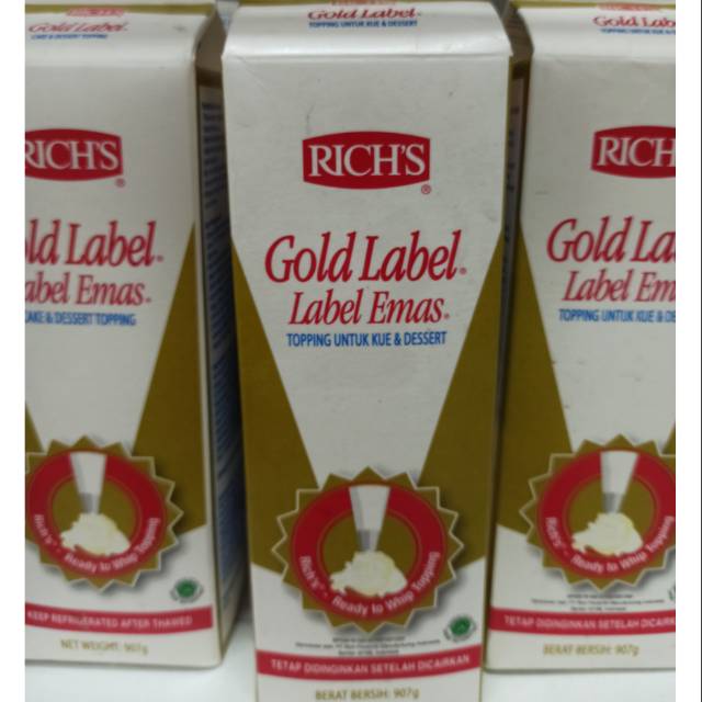 

Rich Gold Label Whip Cream (GOJEK / GRAB)