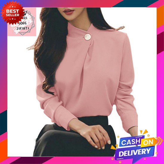 Ootd Wanita Blouse Aika / Roszie Blouse / Blouse Cewe Kekinian / Blus Cakep Trend Tiktop Model [Evel