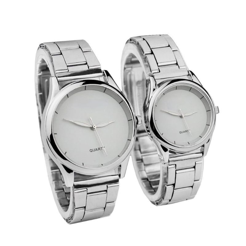 (Terima Cod)Jam Tangan Couple Alba Strap  Rantai/Stell(Dikirim Jakarta)