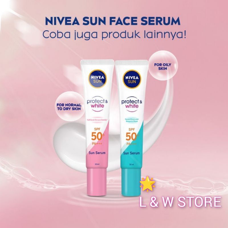 Nivea Sun Face Protection Serum Oil ControlSuncreen berbentuk serum dengan SPF50+