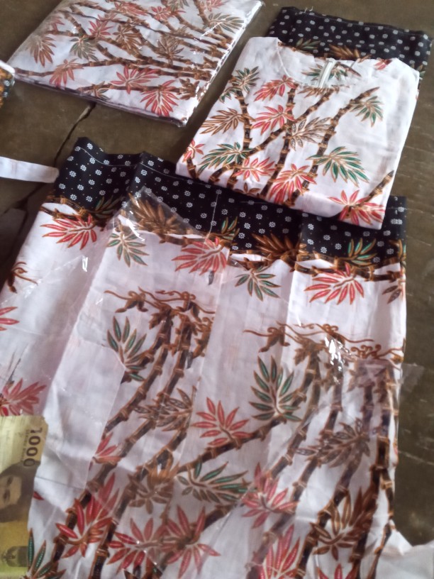 Bisa Pisah Batik Couple Keluarga Motif Bambu