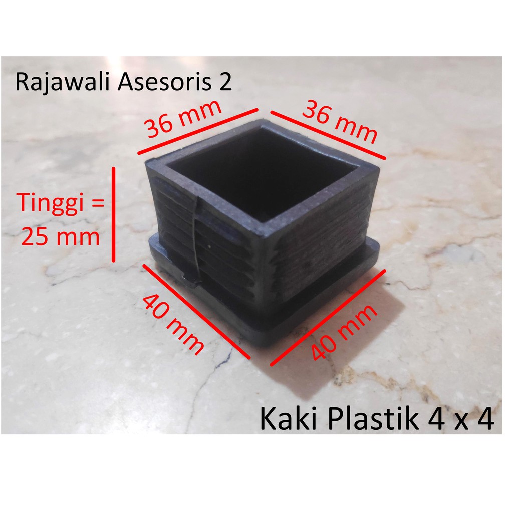 Kaki Plastik Hollow / Kotak / Alas Meja Dan Kursi 40 Mm X 40 Mm