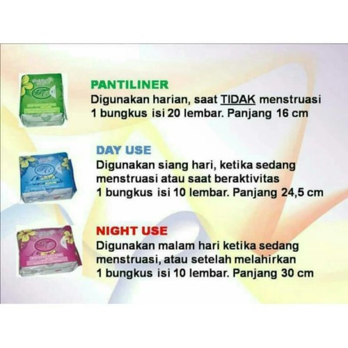 Avail Feminine Comfort Bio Sanitary Pad Pantyliner / Pembalut