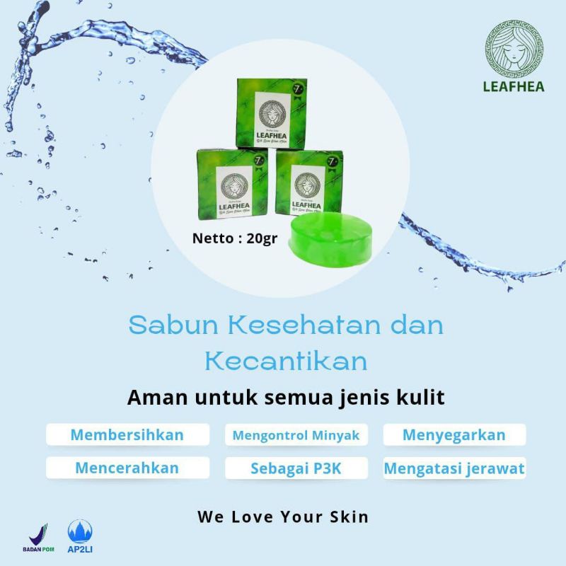 sabun leafhea ecer/sabun leafhea glutha shoap original aman BLOM Sabun perawatan wajah