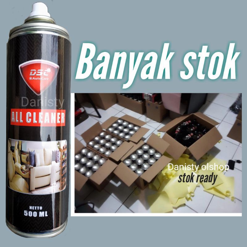 All clear foam ajaib pembersih noda kuning DSC jumbo 500 ml  gratis kain micro pembersih interior