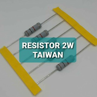 RESISTOR 2WATT TAIWAN 1R 10R 100R 330R HARGA 10PCS