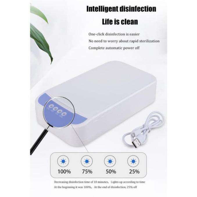 ULTRAVIOLET STERILIZER BOX UV ANTI VIRUS UNTUK HP, UANG, MASKER DLL