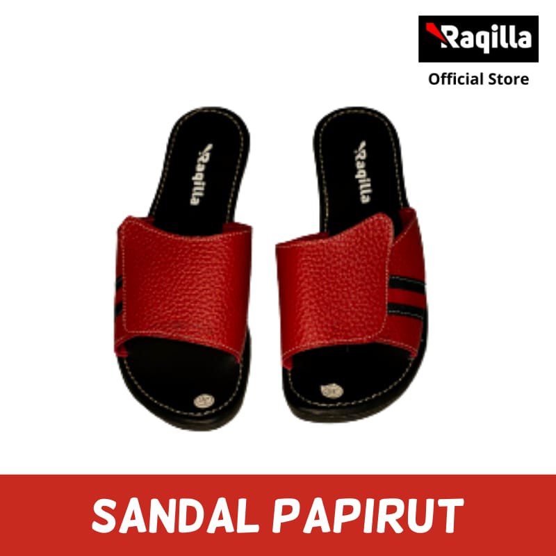 sandal wanita papirut asli garut bahan karet non slip sendal papirut wanita Kokop Kulit Jeruk