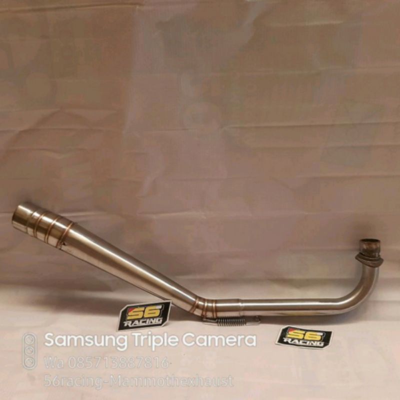 pipa leher kenalpot racing ngacung atas tpie roadrace Jupiter Z1  vega R / lama Jupiter z / smash sm
