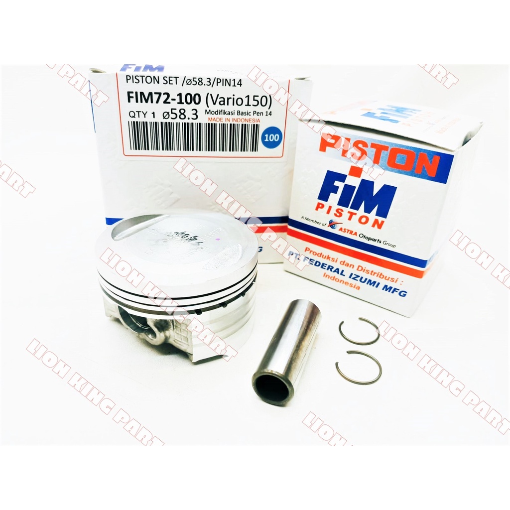PISTON KIT VARIO 150 PCX 150 FIM72 FIM 72 PIN 14-2