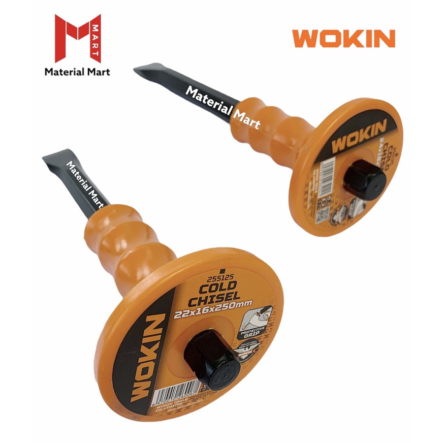 Pahat Topi Gepeng 10 Inch Wokin|Pahat Topi Betel Beton Rata 12&quot; Chisel |Material Mart