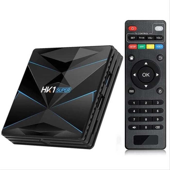 ANDROID TV BOX OTT HK1 SUPER RAM 4GB ROM 32GB/64GB CPU RK3318 SPDIF HDTV USB RCA TF LAN BLUETOOTH DLNA/AIRPLAY/MIRACAST