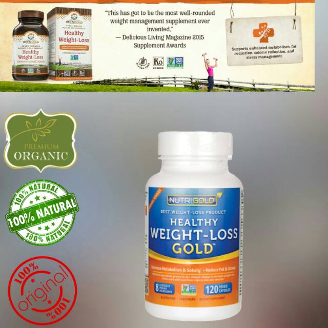 NUTRIGOLD
Healthy Weight-Loss Gold
120 veggie capsule.Award-Winning Formula with 8 Proven Ingredient