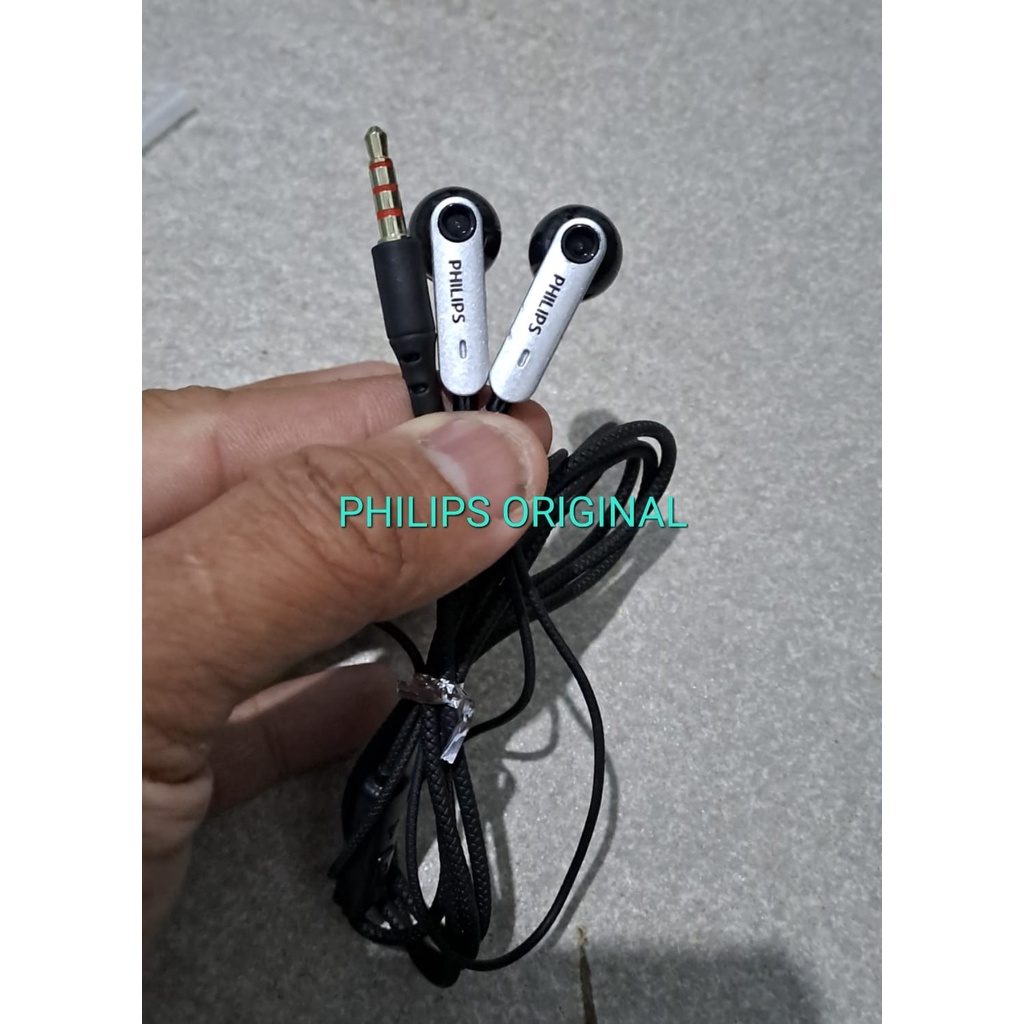 J439 ORIGINAL PHILIPS HANDSFREE DOUBLE BASS DUAL BASS HEADSET MIC STEREO CALL HIFI EARPOD HF CABLE KABEL EARPHONE MUSIK TELPON MEGABASS HANDPHONE AUDIO SUARA SMULE KARAOKE J439  BISA SEMUA JENIS HP  Jack 3.5 mm tiga garis  Handsfree / Headset dengan suara