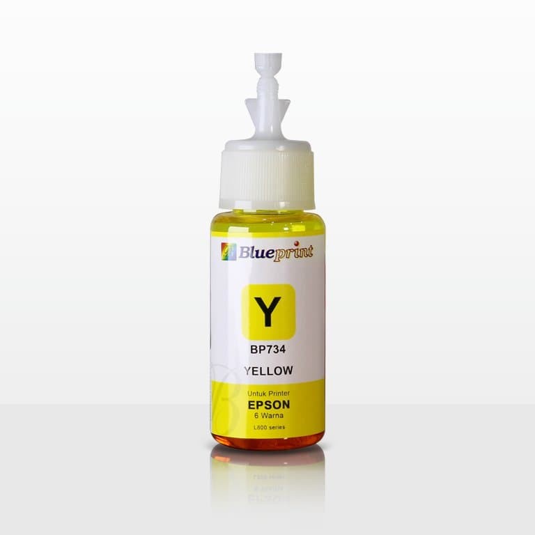 YELLOW Epson T 673 BLUEPRINT 70ml For L800 Tinta Botol KUNING ORIGINAL 100%