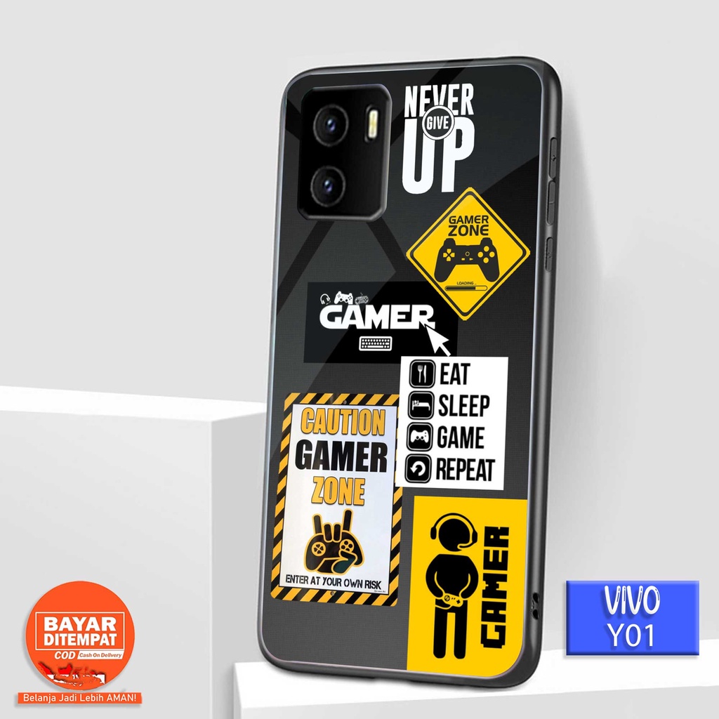 CA Case Softcase VIVO Y01 [ GAMERS ] Cassing Hp VIVO Y01 - Silikon Hp - kesing hp - Softcase Hp - Ha