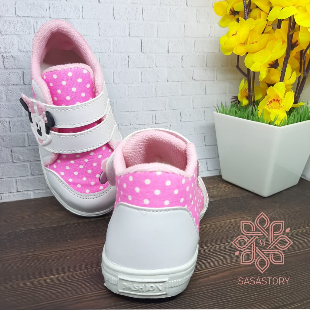 Sasastory Sepatu Sneaker Anak Perempuan 1 2 3 Tahun Sepatu Pesta Anak Karakter Sepatu Kasual Anak Sepatu Anak Cewek FA14