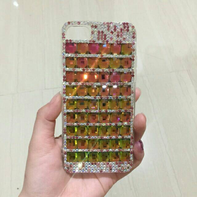 ( BISA COD ) Bling Case Premium Gradiasi Colour Case Oppo F11  Handmade Bling Case