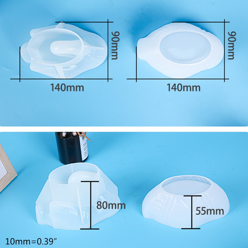 SIY  Swan Storage Box Crystal Epoxy Resin Mold Makeup Jewelry Container Fruit Snacks Holder Case DIY Crafts Silicone Mould