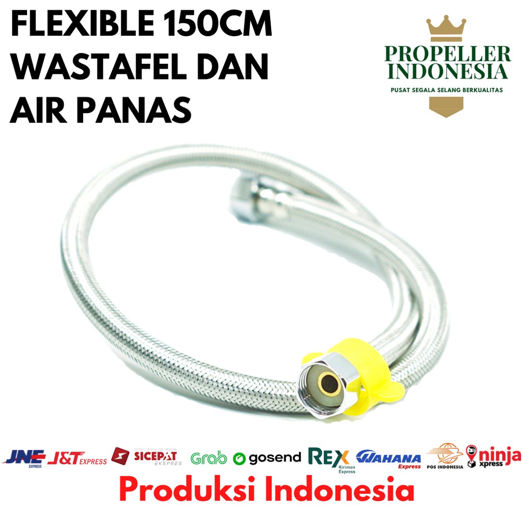 Selang Fleksibel Anyam Wastafel PROPELLER 150cm Bisa Air Panas