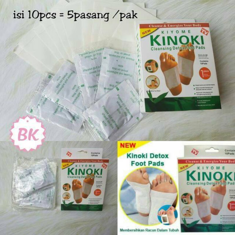 [ bisa COD] ~ DETOX FOOD KINOKI HERBAL 10PC/ BOX