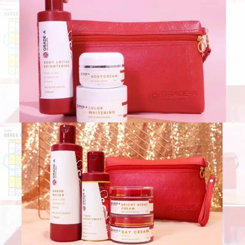 paket pemutih badan grade a original bpom/lotion pemutih