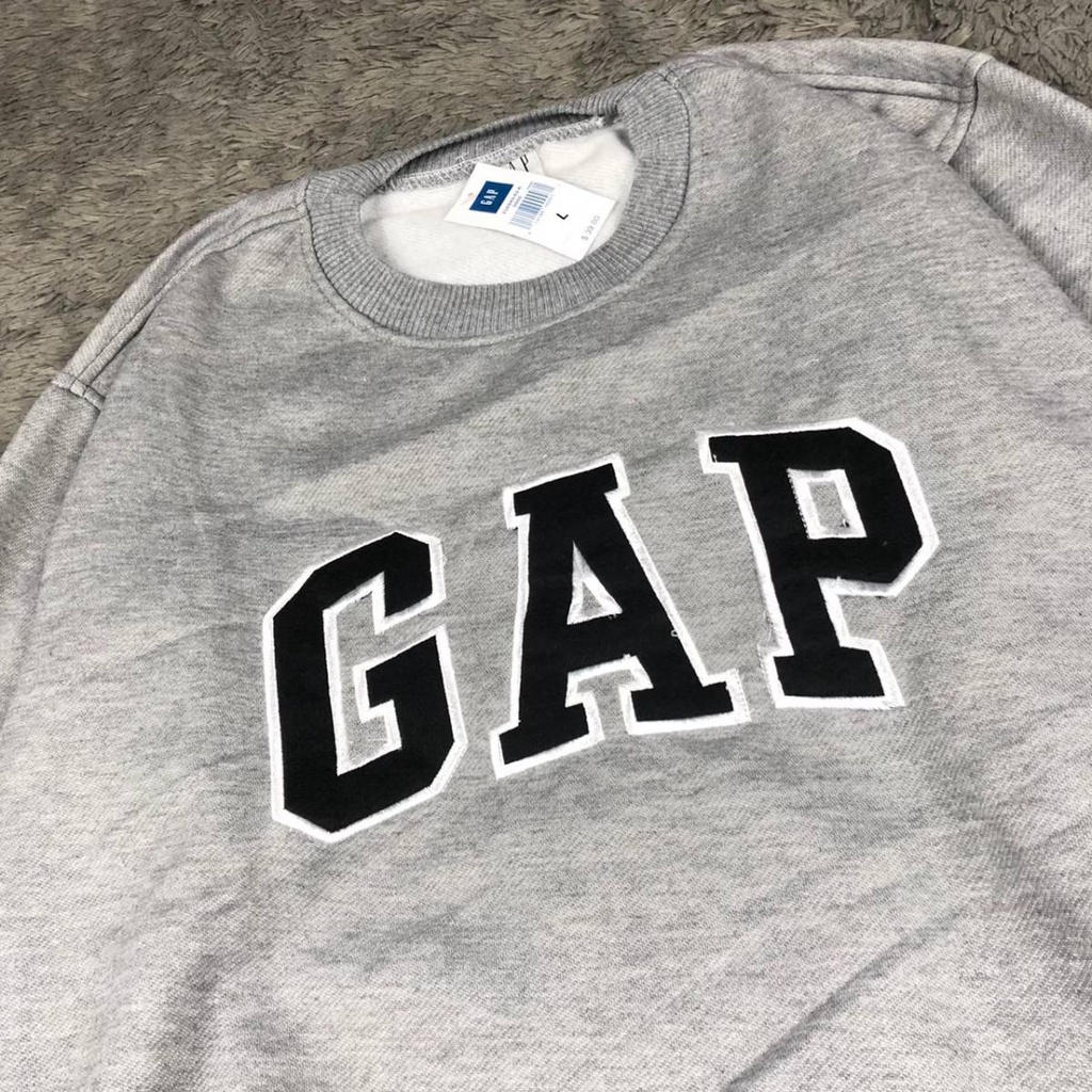 CREWNECK GAP FULL BORDIR PREMIUM | JAKET SWEATER GAP PRIA&amp;WANITA | SWITER OVER SIZE WANITA