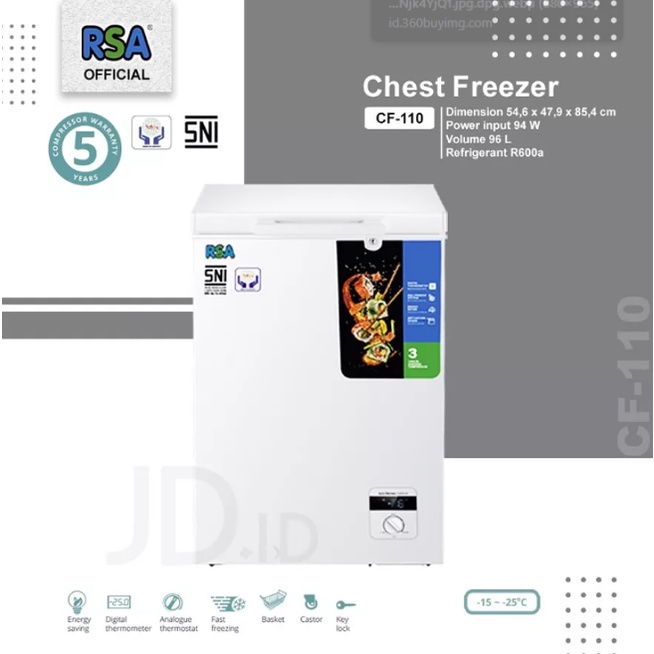 RSA Chest Freezer [100 L] CF-110