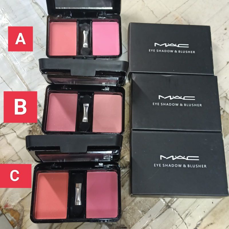 Eyeshadow Dan Blusher Tingkat 8 eyeshadow 2 blus om