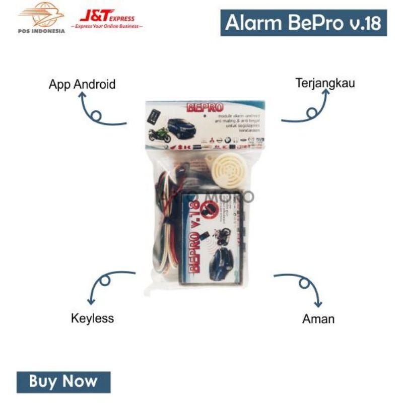 Smartkey alarm motor android bepro v18N