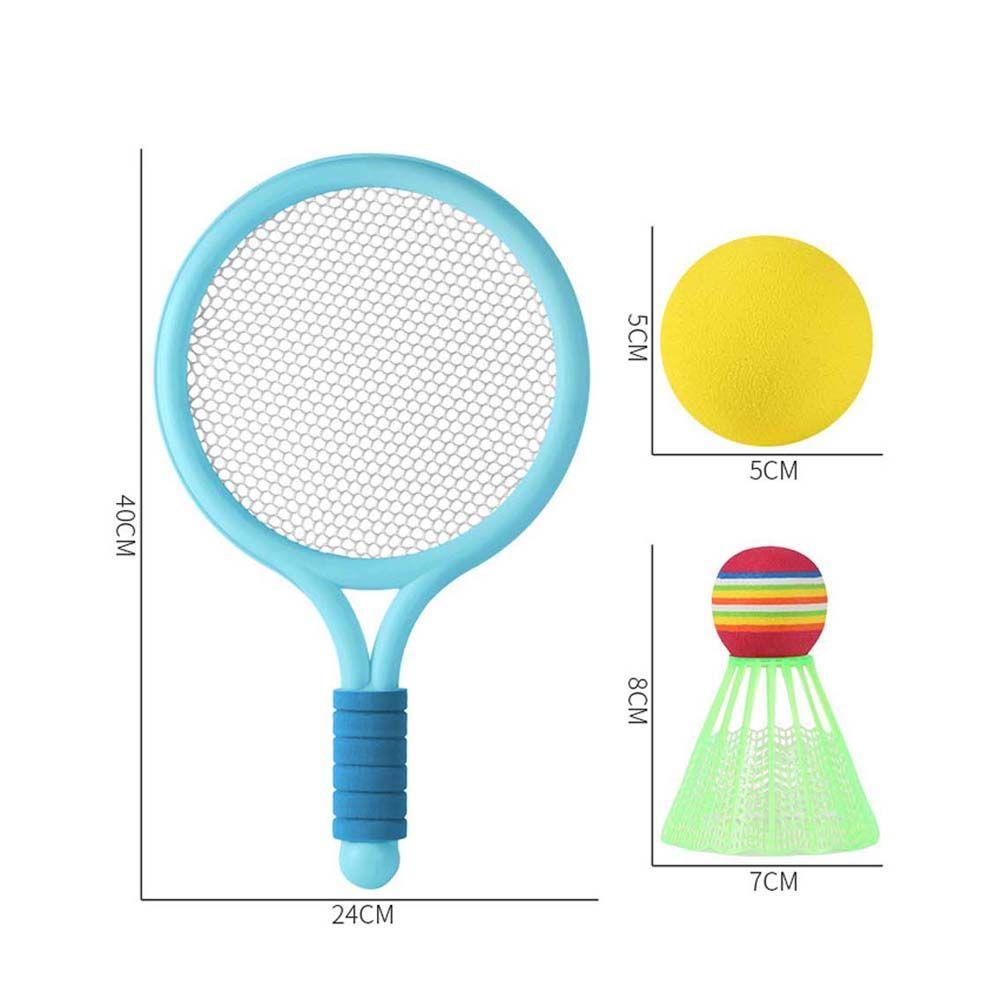 Set Raket Badminton / Tenis / Bulu Tangkis + Bola Lembut Untuk Anak / Orang Tua