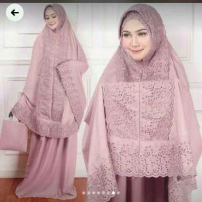 Mukena Dewasa Jumbo Full Renda KD  SITI FATIMAH // Model Terbaru Bahan Katun Premium Renda // Best Seller