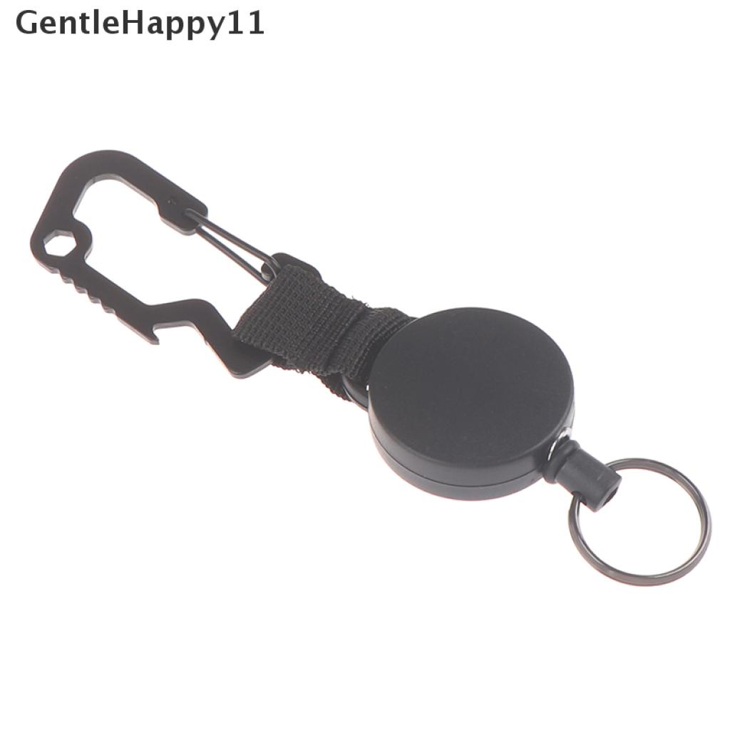 Gentlehappy Retractable Keychain Heavy Duty Badge Holder Reel Dengan Klip Carabiner Multitool