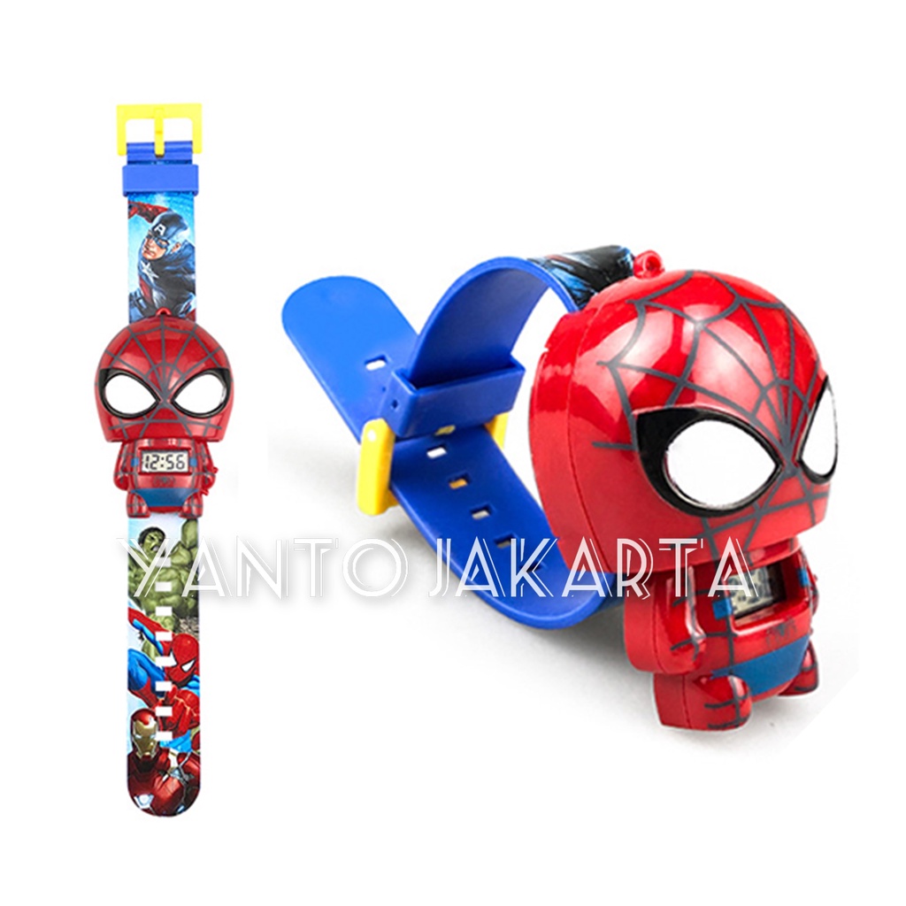 JAM TANGAN SPIDERMAN JT1223 ANAK GROSIR MURAH