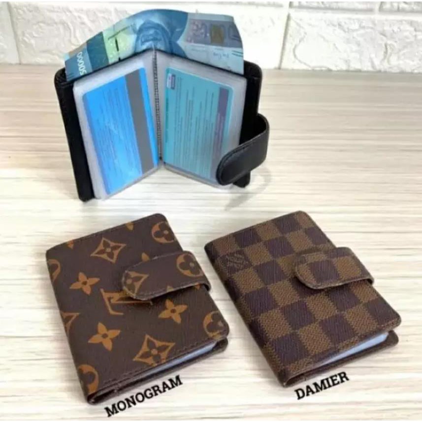 DOMPET TEMPAT KARTU ATM 14 SLOT KANCING DOMPET UANG IMPORT MURAH