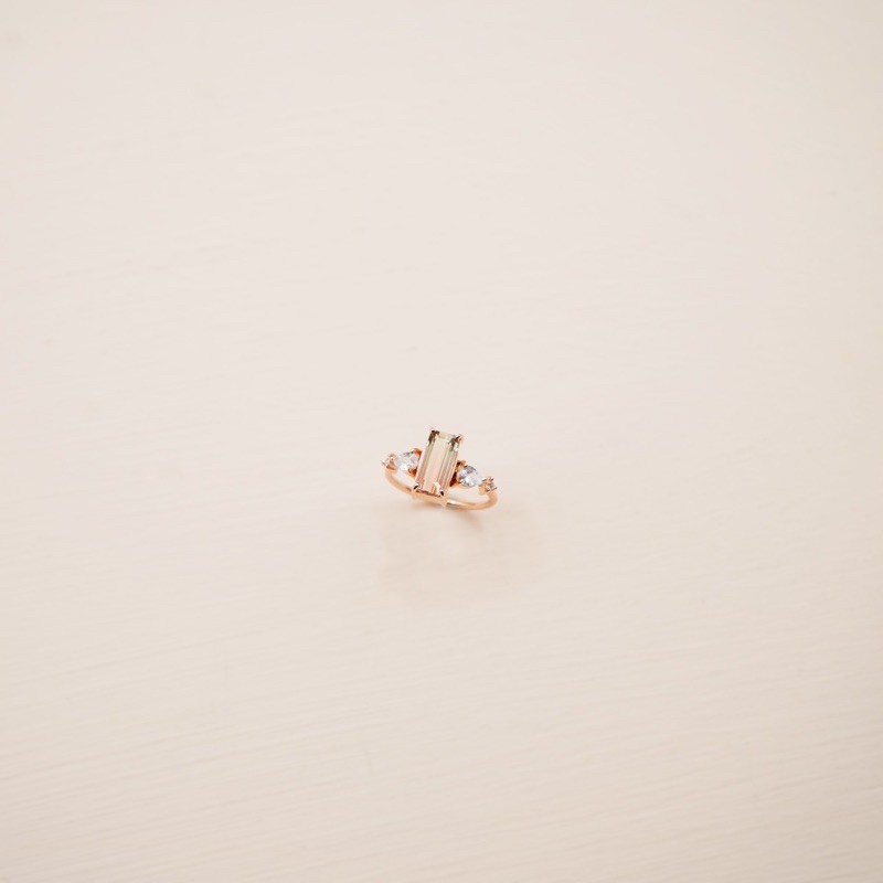 Bicolor Tourmaline Hanasacya Ring