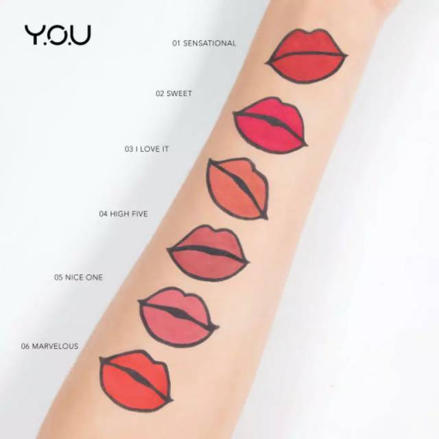 The Simplicity Lip Color Matte Cream Lipstik YOU