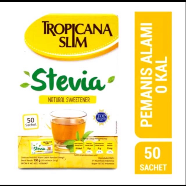 

Tropicana slim stevia Sweetener 50 sacet