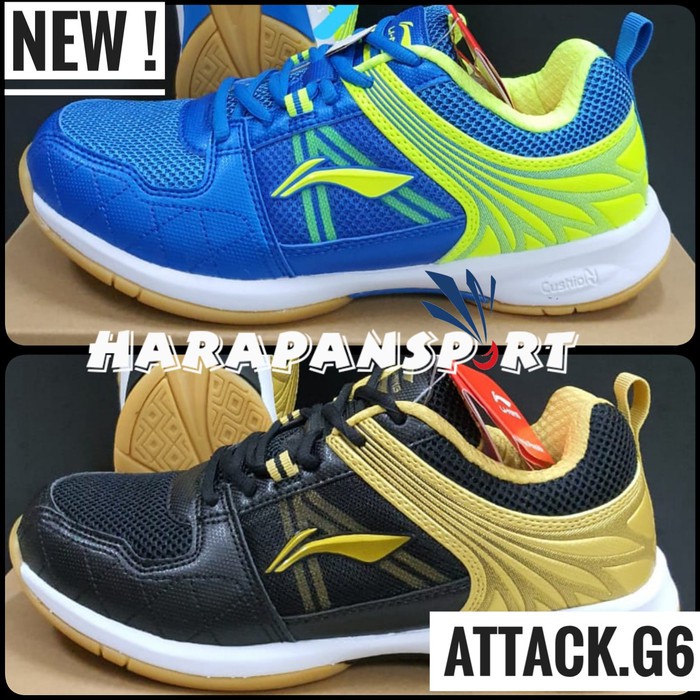 Unik SEPATU BADMINTON LINING ATTACK G6 ORIGINAL NEW DESIGN  Berkualitas
