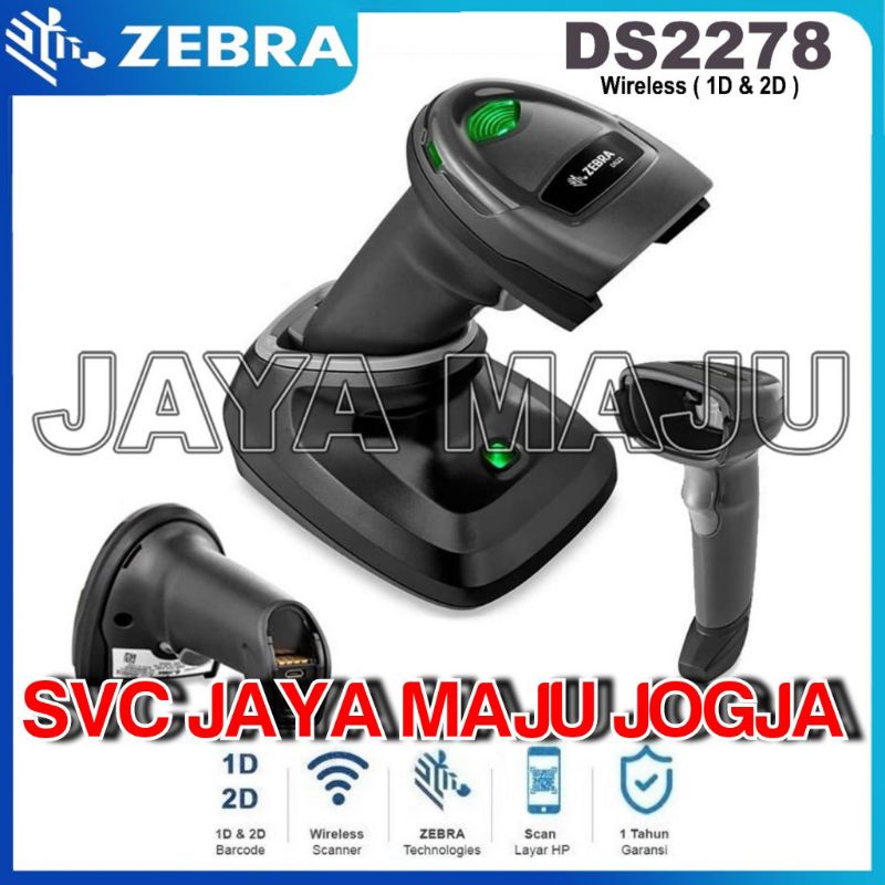 ZEBRA  DS 2278 - BLUETOOTH 4.0 BLE  WIRELESS  USB  //  SERIAL - BATTERY  2.400 mAh - 2D 1D  ||  BARC
