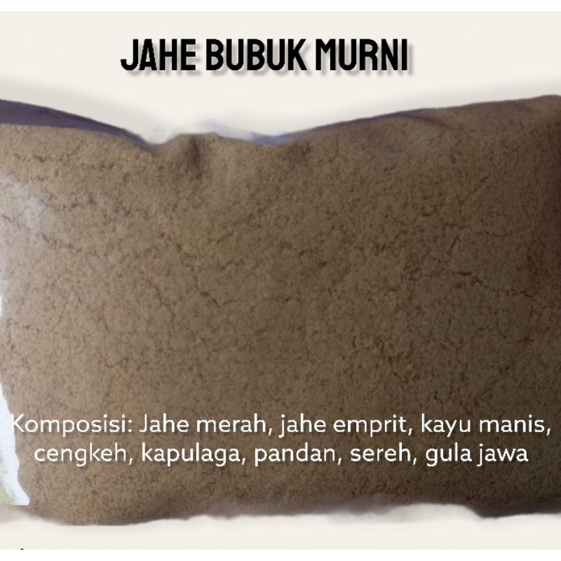 

JAHE BUBUK MURNI (KOMPLIT)