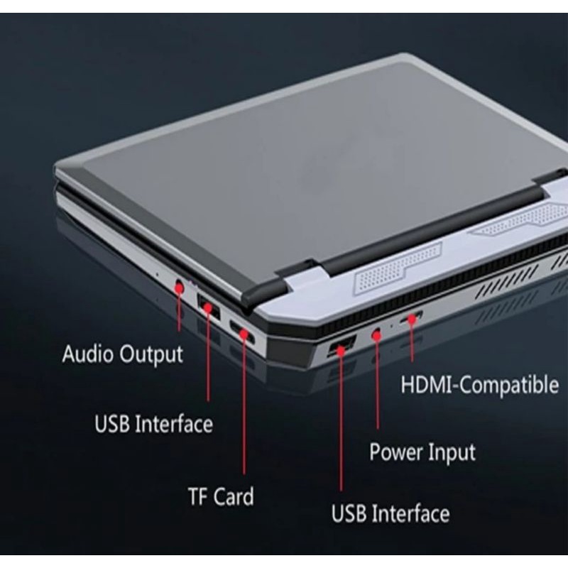 Laptop Mini W7 12/512GB 7&quot; N4000 Touch Keyboard US Windows 11 + Stylus Pen + Case + Slim Mouse