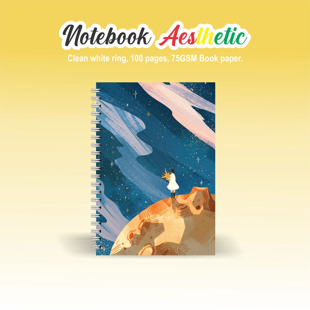 

Notebook Aesthetic BOOKPAPER GRID/KOTAK2#DOTTED/TITIK2#BLANK/POLOS#GARIS/LINE