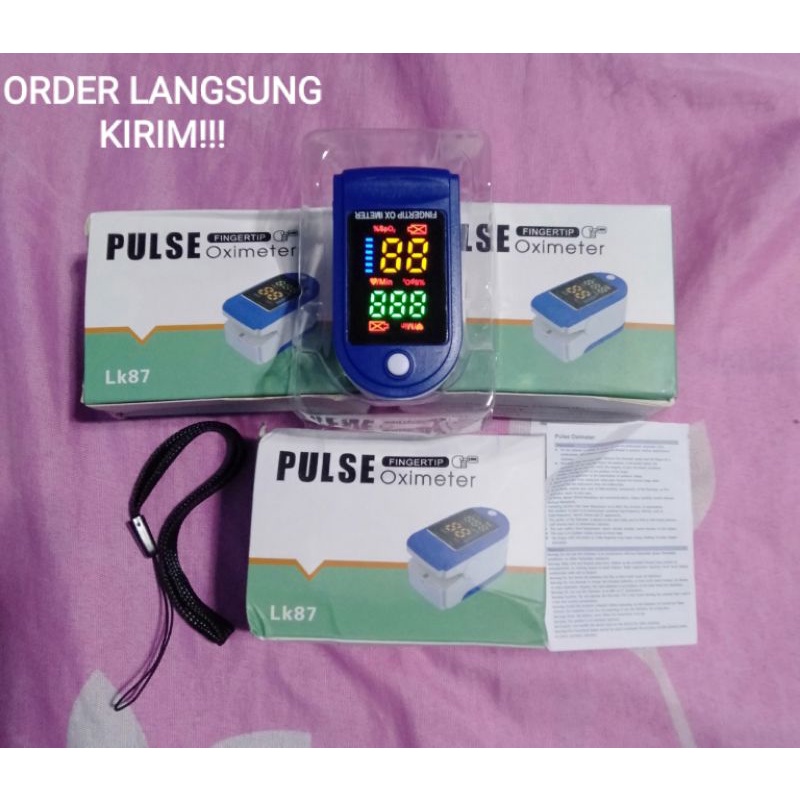 Fingertip pulse oxymeter Fingertip oximeter SpO2 LED Full Colour LK87