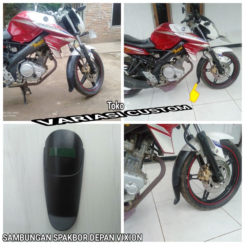 Sambungan Spakbor Sepakbor depan vixion new Aksesoris Variasi Custom