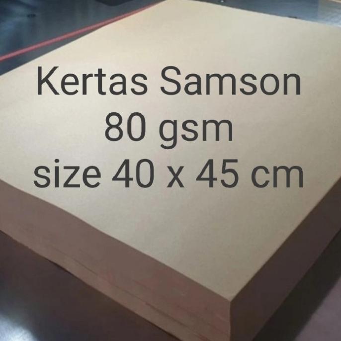 

Kertas samson 80 gram alas kaki cuci mobil 45 x 40 500 lembar