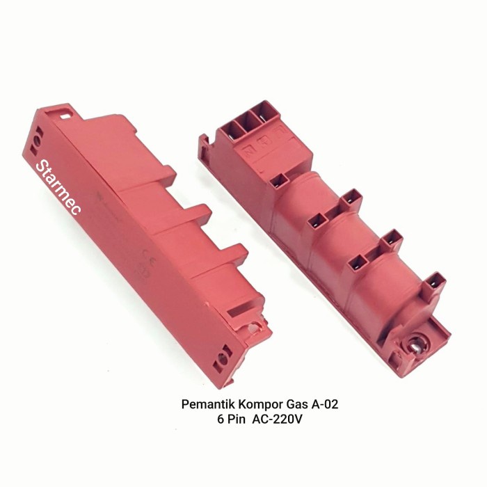 Pemantik Kompor Gas 6 PIN 1.5V DAC / Kompor Tanam Modena / Pemantik Api Kompor Gas Elektrik / Alat S