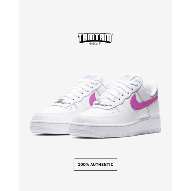 NIKE AIR FORCE 1 '07 WHITE FIRE PINK
